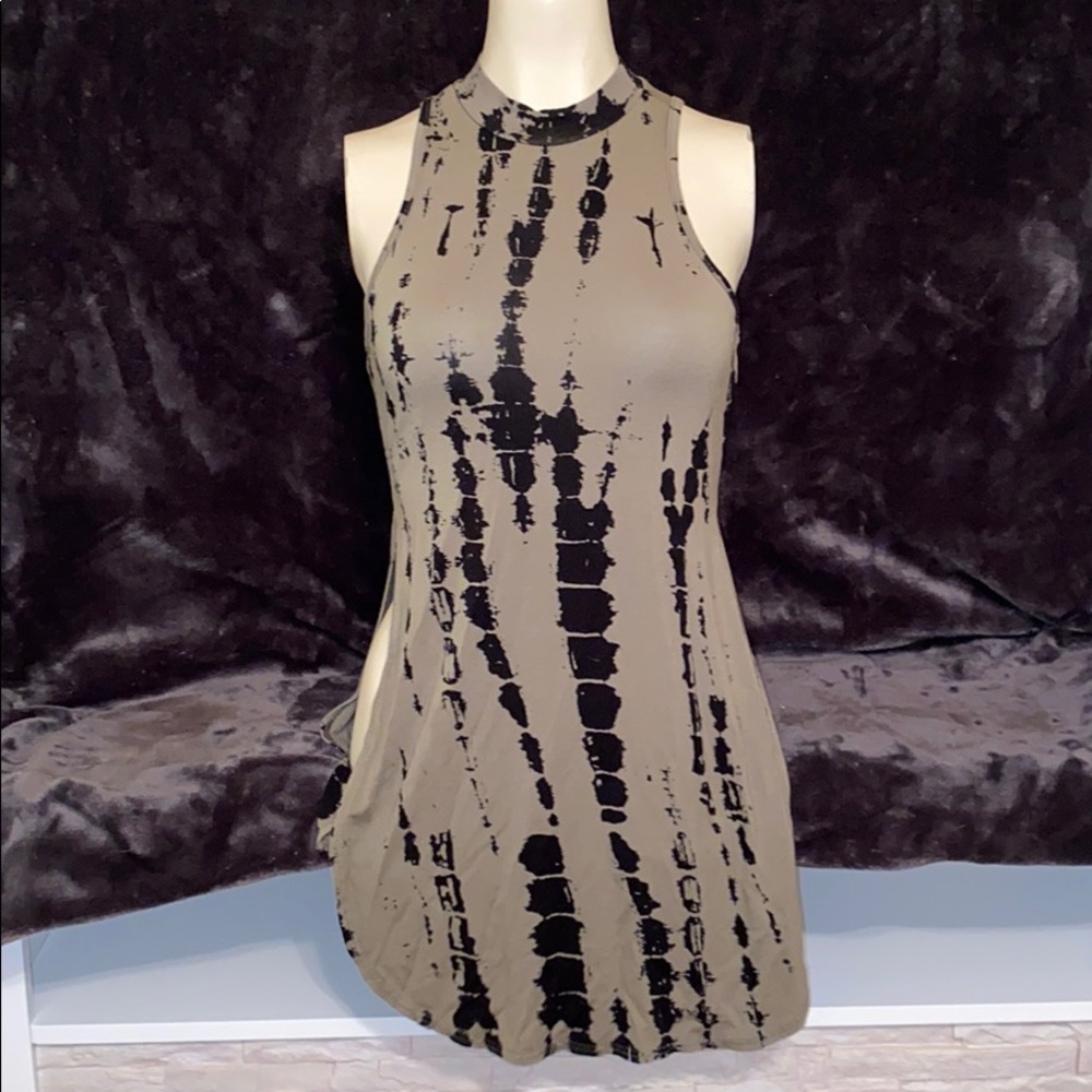 High Neck Tie Dye Tank